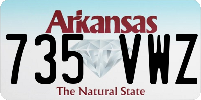 AR license plate 735VWZ