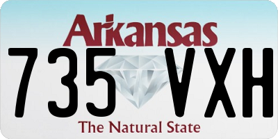 AR license plate 735VXH