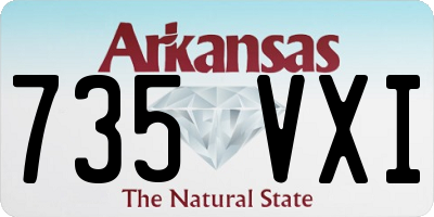 AR license plate 735VXI