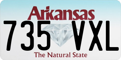 AR license plate 735VXL