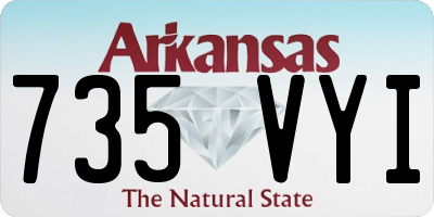 AR license plate 735VYI