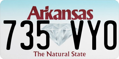 AR license plate 735VYO
