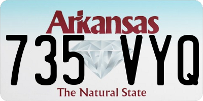 AR license plate 735VYQ