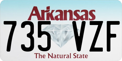 AR license plate 735VZF