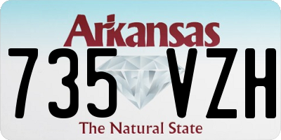 AR license plate 735VZH