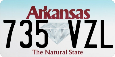 AR license plate 735VZL