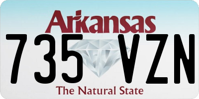 AR license plate 735VZN