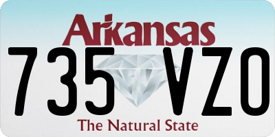 AR license plate 735VZO