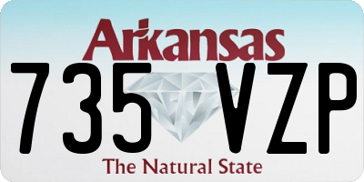 AR license plate 735VZP