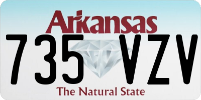 AR license plate 735VZV