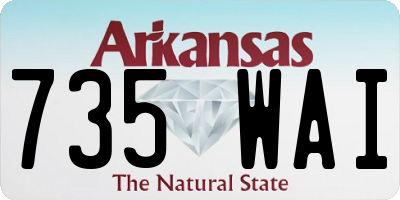 AR license plate 735WAI