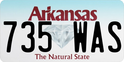 AR license plate 735WAS