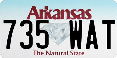 AR license plate 735WAT