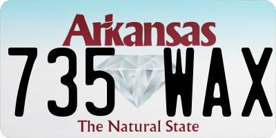 AR license plate 735WAX