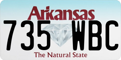 AR license plate 735WBC