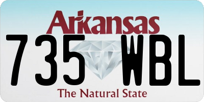 AR license plate 735WBL