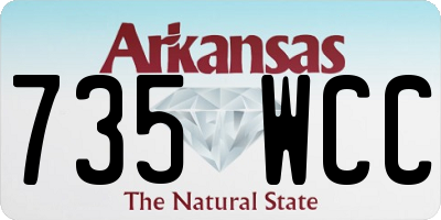 AR license plate 735WCC