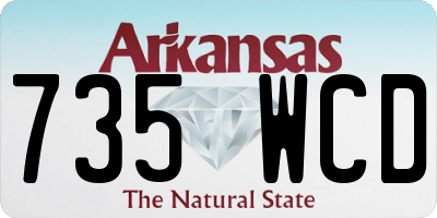 AR license plate 735WCD