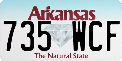 AR license plate 735WCF