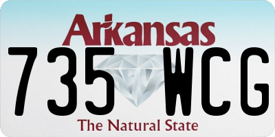 AR license plate 735WCG