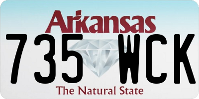 AR license plate 735WCK