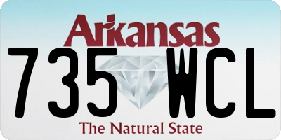 AR license plate 735WCL