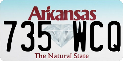 AR license plate 735WCQ