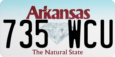 AR license plate 735WCU