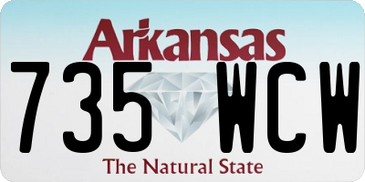 AR license plate 735WCW