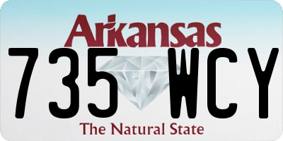 AR license plate 735WCY