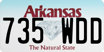 AR license plate 735WDD