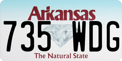 AR license plate 735WDG