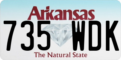 AR license plate 735WDK