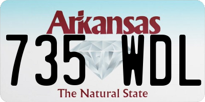 AR license plate 735WDL