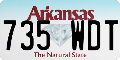 AR license plate 735WDT