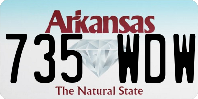 AR license plate 735WDW