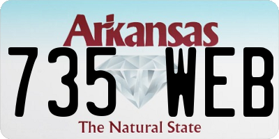 AR license plate 735WEB