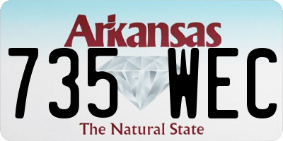 AR license plate 735WEC