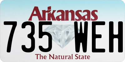 AR license plate 735WEH