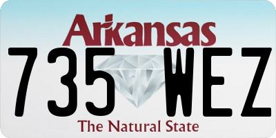 AR license plate 735WEZ
