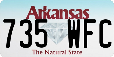 AR license plate 735WFC