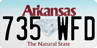 AR license plate 735WFD