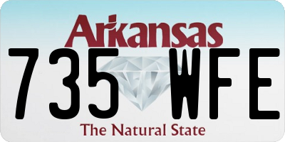 AR license plate 735WFE