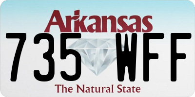 AR license plate 735WFF