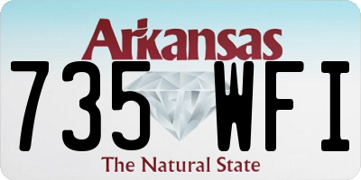 AR license plate 735WFI
