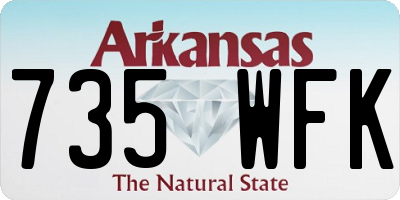 AR license plate 735WFK