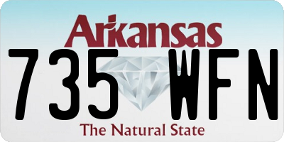 AR license plate 735WFN