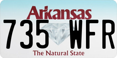 AR license plate 735WFR