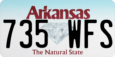 AR license plate 735WFS