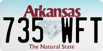 AR license plate 735WFT